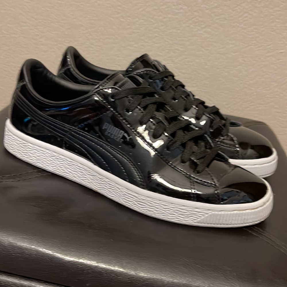 Puma Basket Black Patent Leather